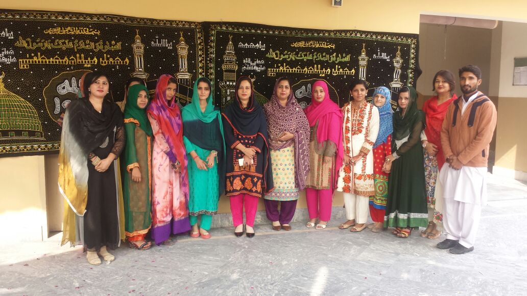 The teaching staff of The Punjab City School, Multan at a school ceremony