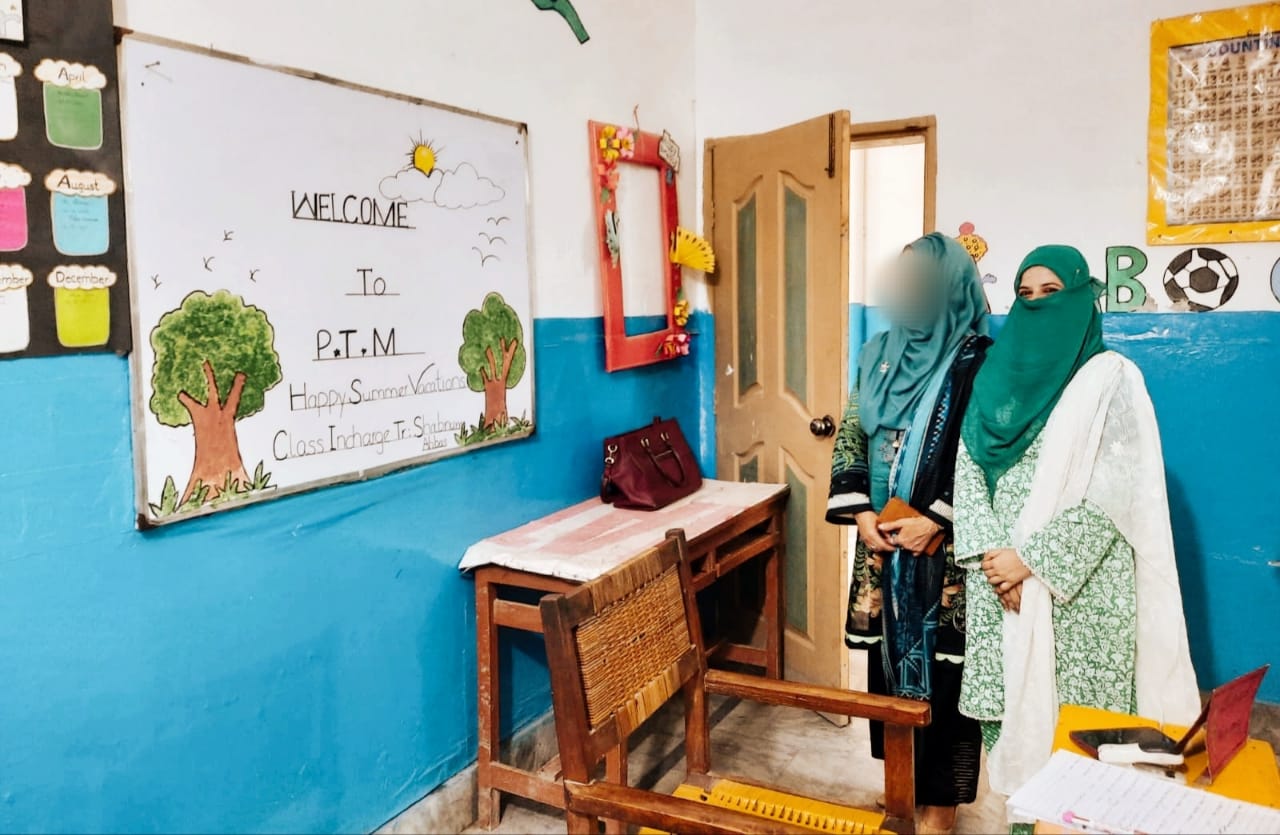 Classroom welcome display for parents