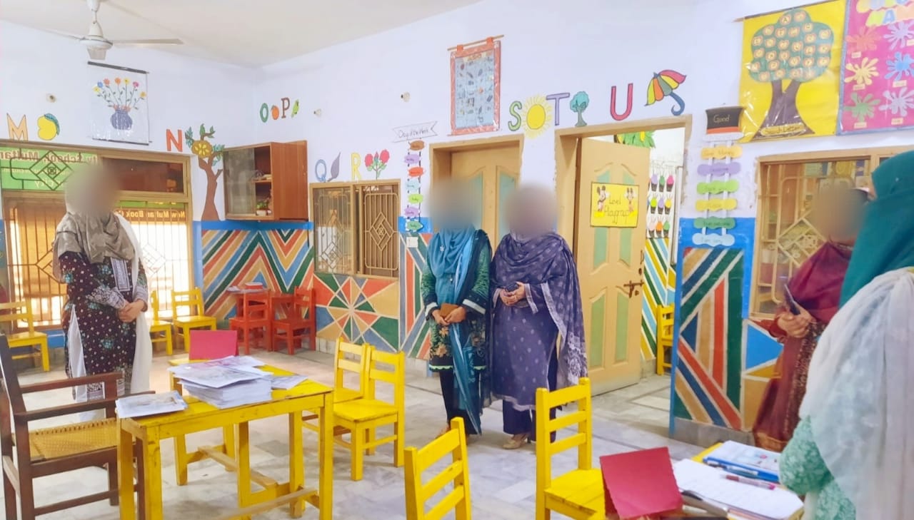 Decorated classroom for school activities