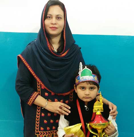 A proud trophy winner with managing director